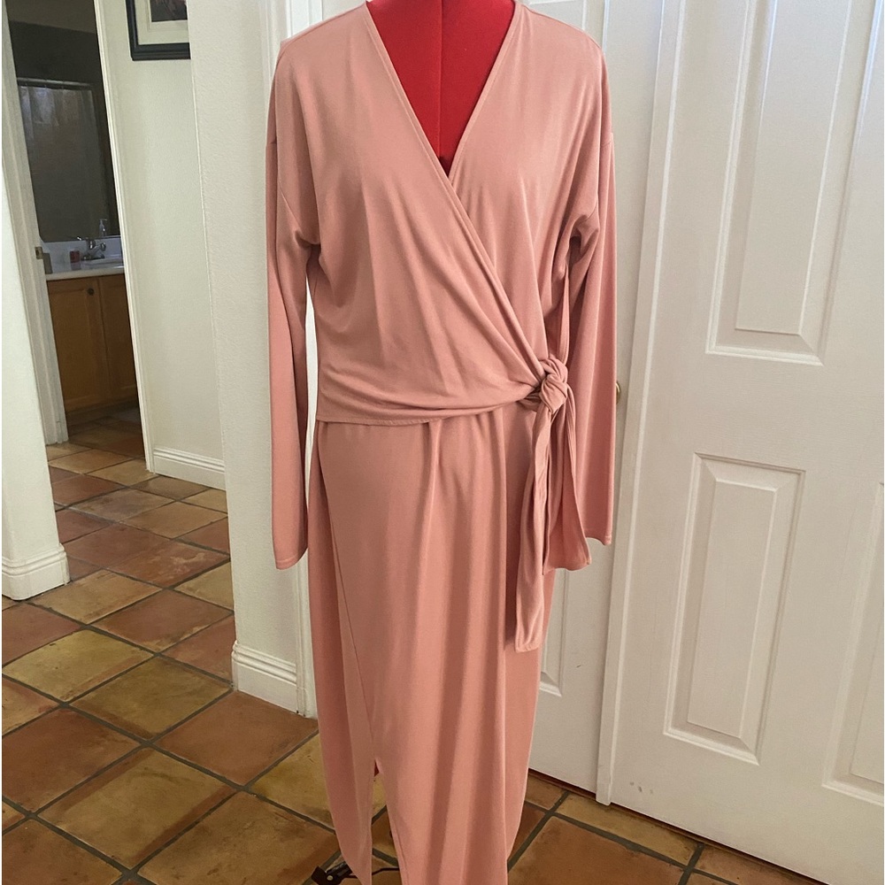 Halogen light pink dress, size large